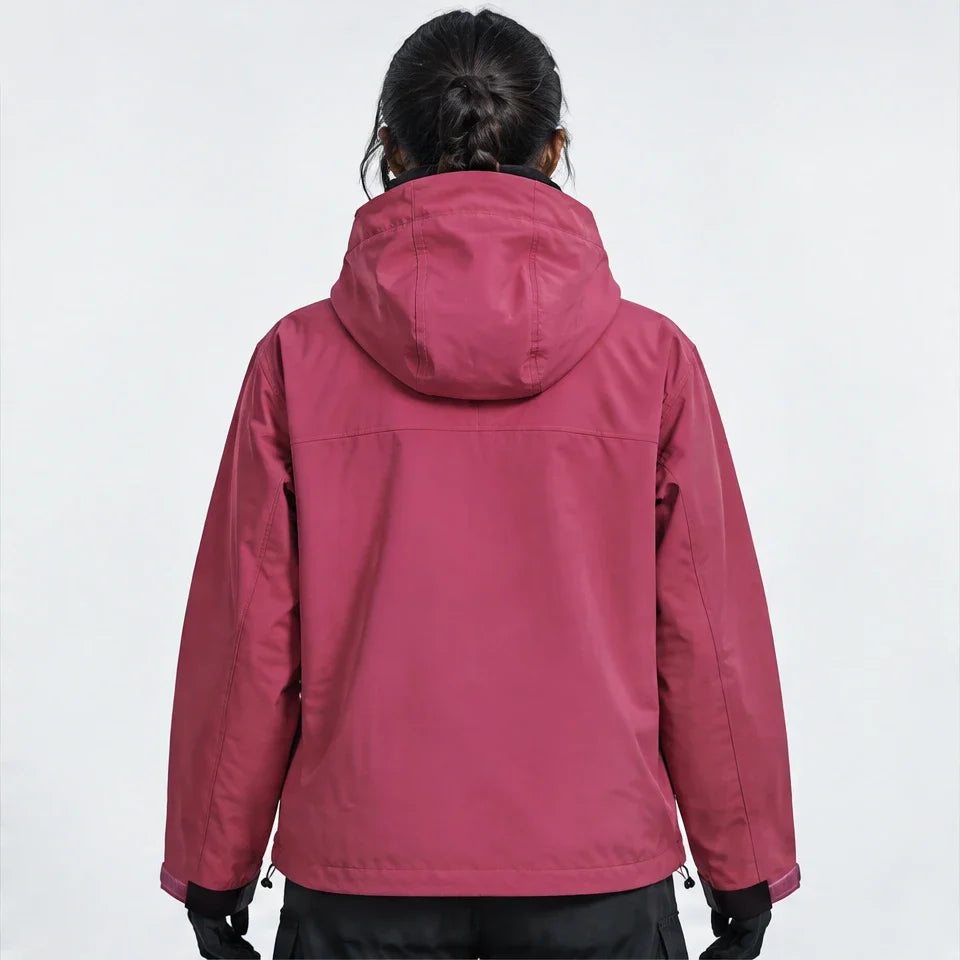Caw - Unisex Windproof Breathable & Packable Waterproof Jacket - Pink