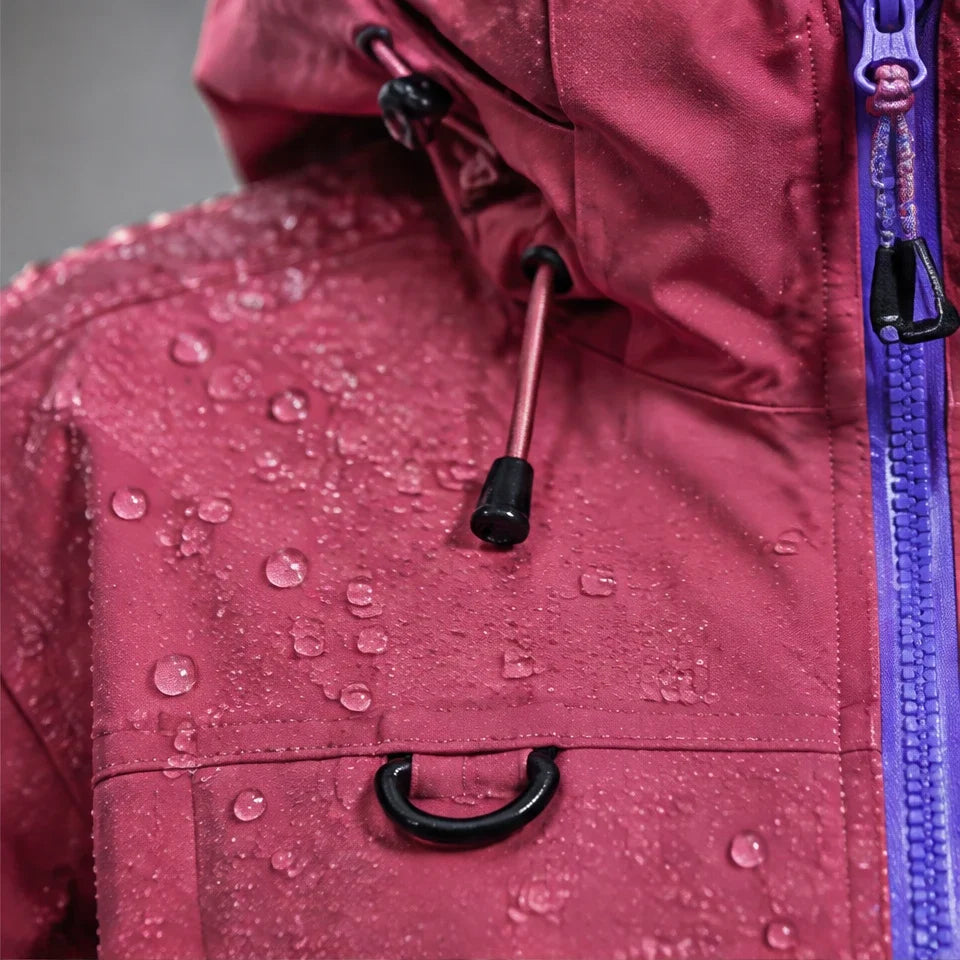 Caw - Unisex Windproof Breathable & Packable Waterproof Jacket - Pink