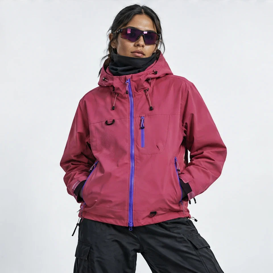 Caw - Unisex Windproof Breathable & Packable Waterproof Jacket - Pink