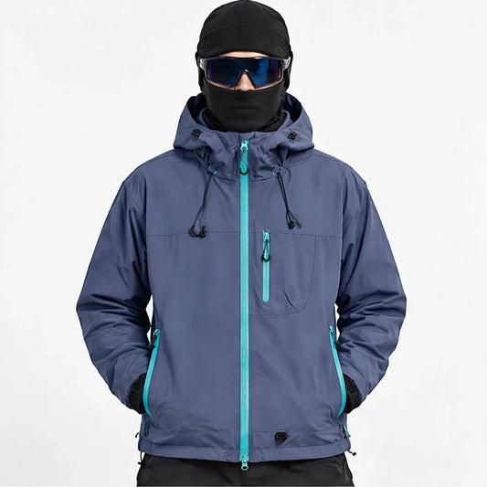 Caw - Unisex Windproof Breathable & Packable Waterproof Jacket - Purple