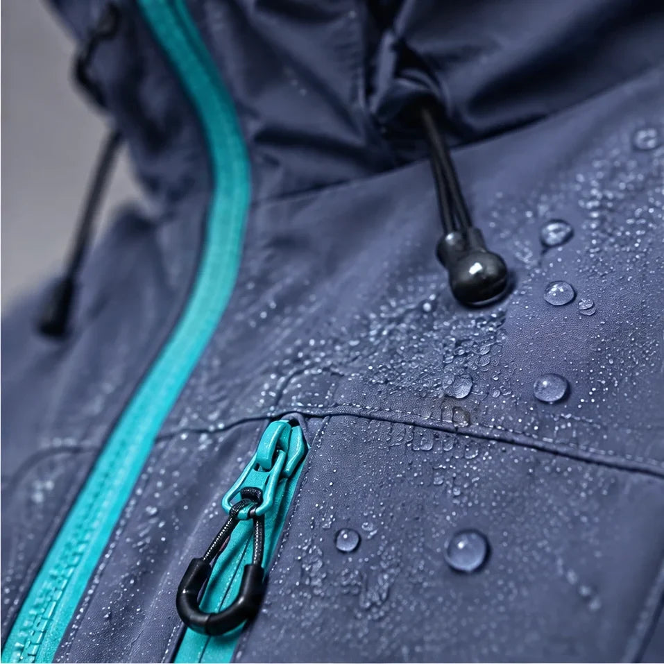 Caw - Unisex Windproof Breathable & Packable Waterproof Jacket - Purple
