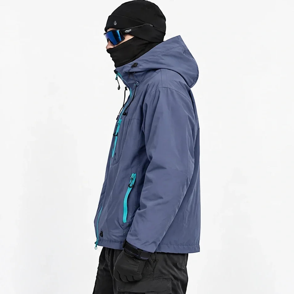 Caw - Unisex Windproof Breathable & Packable Waterproof Jacket - Purple