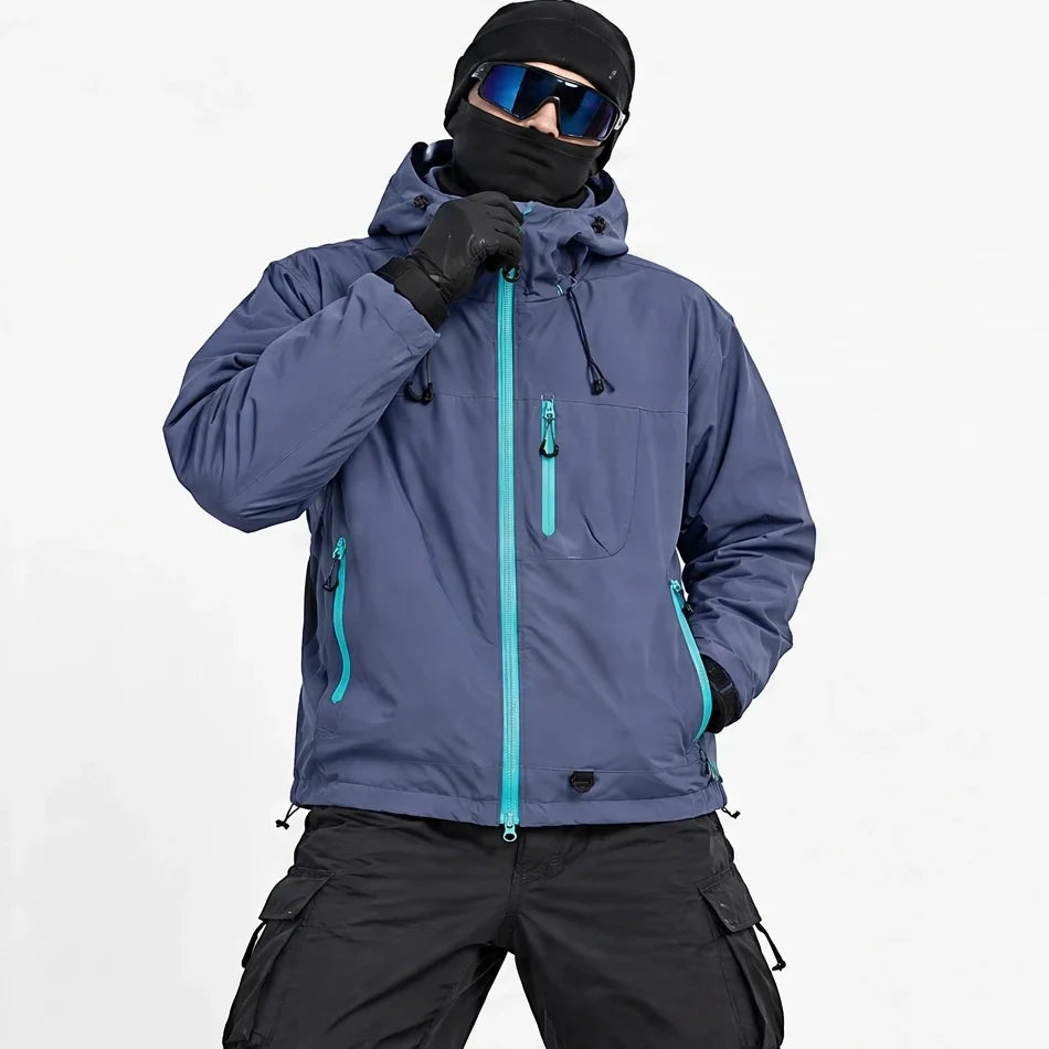 Caw - Unisex Windproof Breathable & Packable Waterproof Jacket - Purple