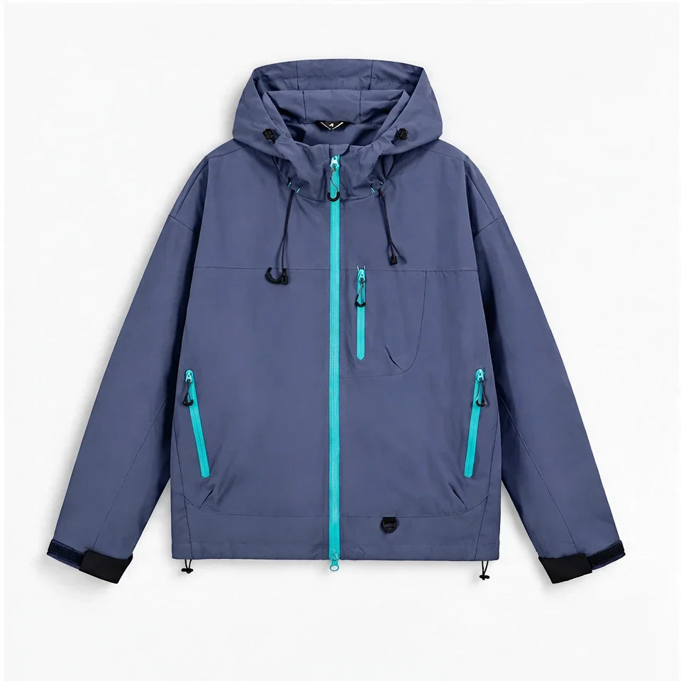 Caw - Unisex Windproof Breathable & Packable Waterproof Jacket - Purple