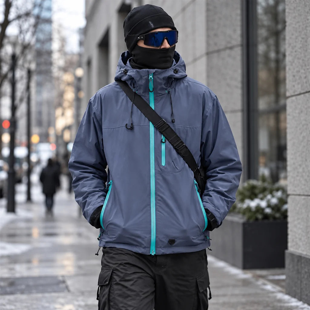 Caw - Unisex Windproof Breathable & Packable Waterproof Jacket - Purple
