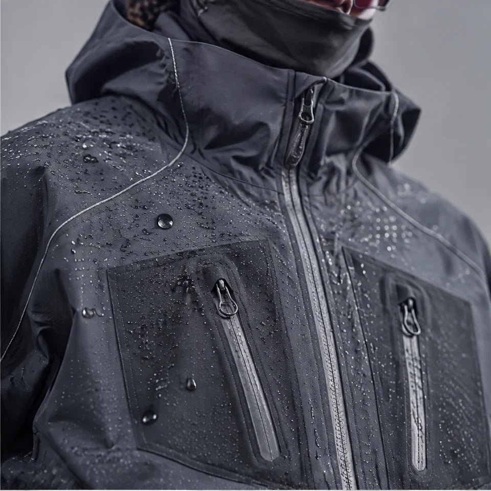 Griff - Unisex Windproof Breathable & 20K Waterproof Jacket - Grey