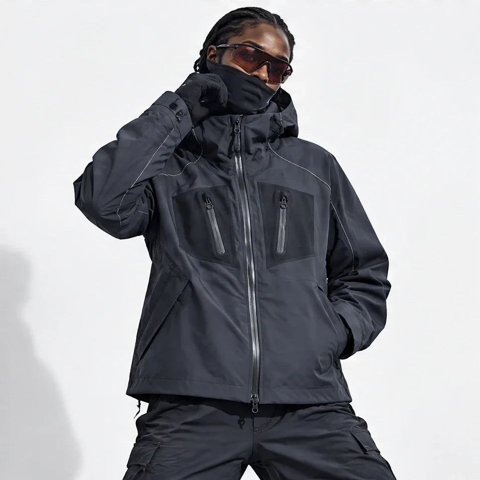 Griff - Unisex Windproof Breathable & 20K Waterproof Jacket - Grey