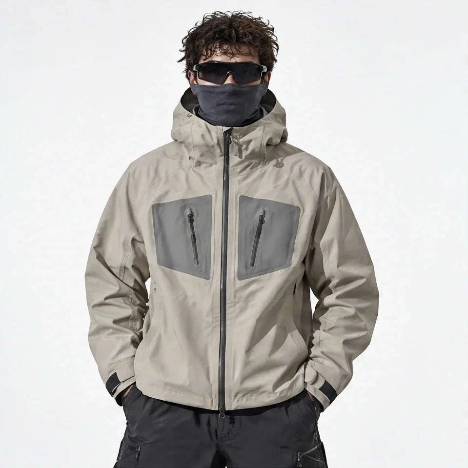 Griff - Unisex Windproof Breathable & 20K Waterproof Jacket - Khaki