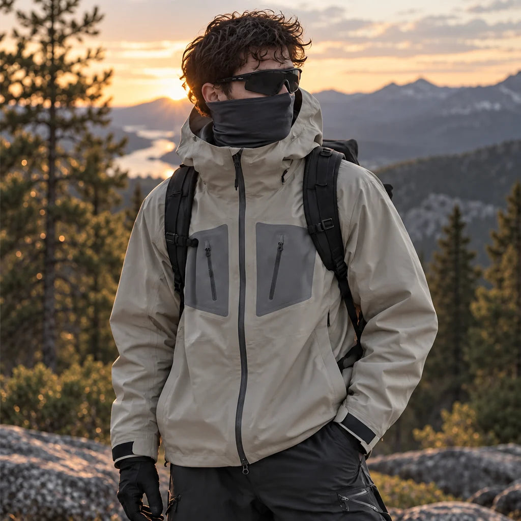 Griff - Unisex Windproof Breathable & 20K Waterproof Jacket - Khaki