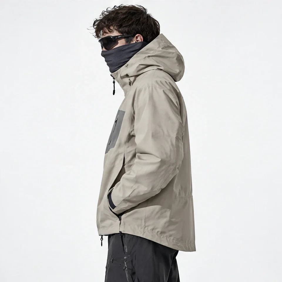 Griff - Unisex Windproof Breathable & 20K Waterproof Jacket - Khaki