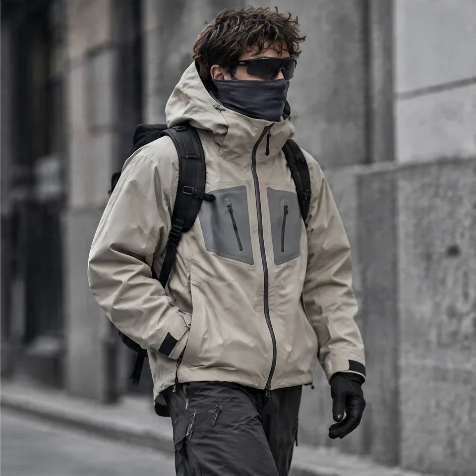 Griff - Unisex Windproof Breathable & 20K Waterproof Jacket - Khaki