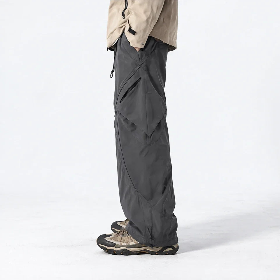 Rill - Unisex Water-Repellent & Quick-Dry Lotus-Effect Hiking Trousers - Dark Grey