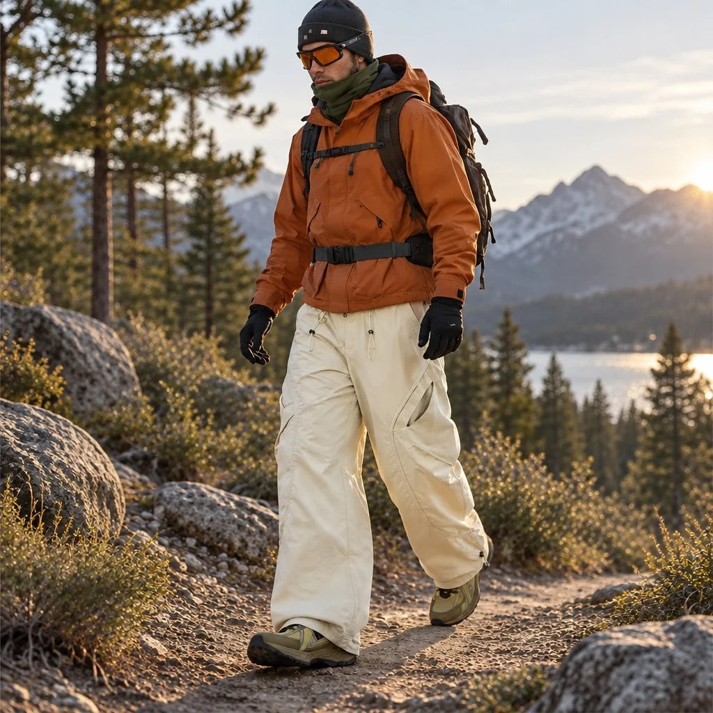 Rill - Unisex Water-Repellent & Quick-Dry Lotus-Effect Hiking Trousers - Light Yellow