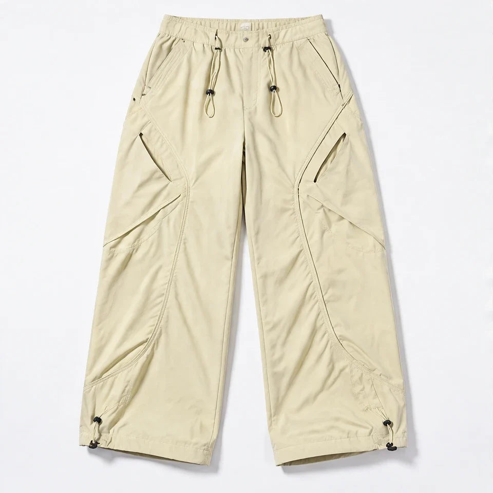 Rill - Unisex Water-Repellent & Quick-Dry Lotus-Effect Hiking Trousers - Light Yellow