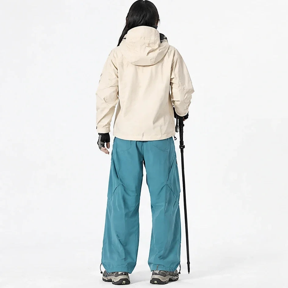Rill - Unisex Water-Repellent & Quick-Dry Lotus-Effect Hiking Trousers - Ocean blue