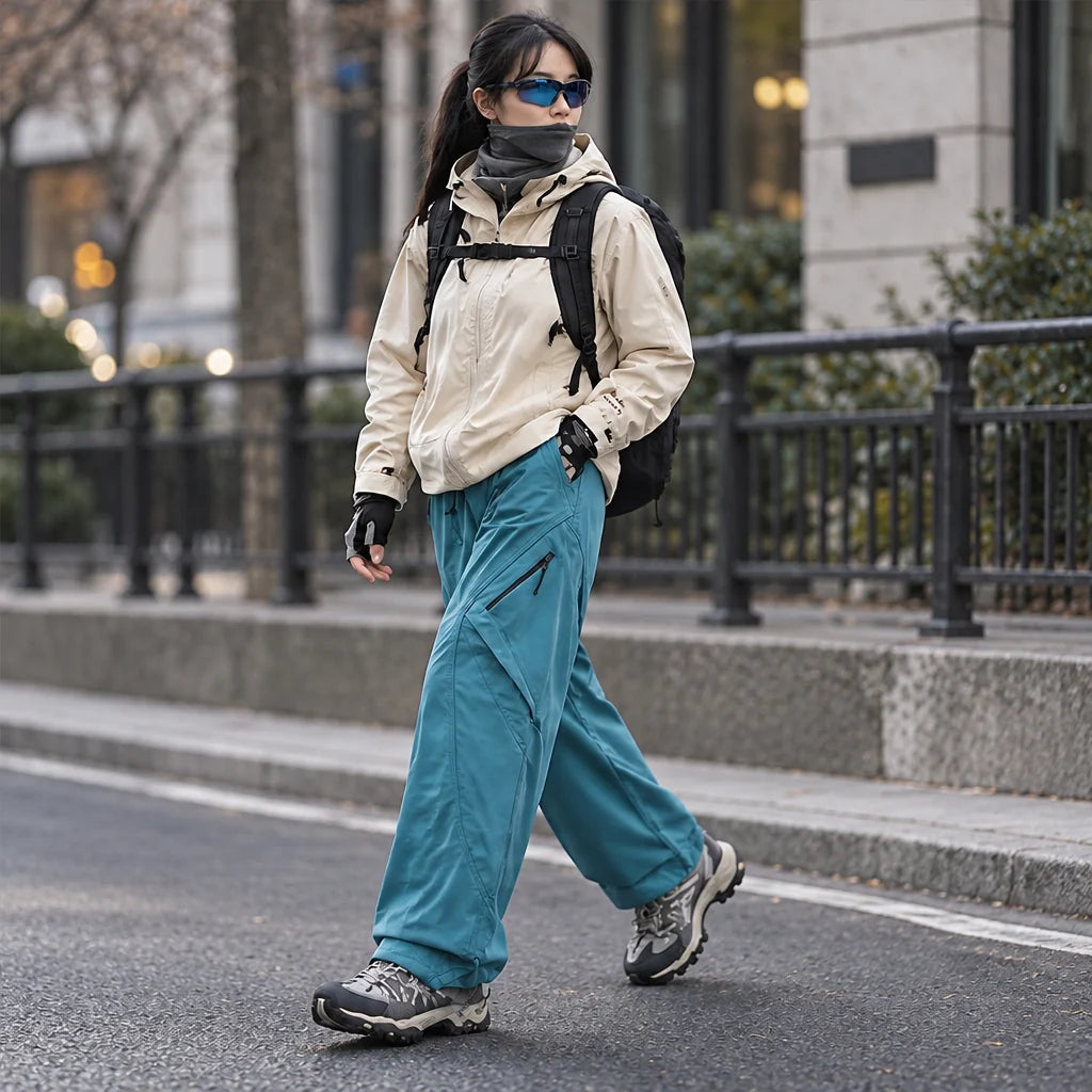 Rill - Unisex Water-Repellent & Quick-Dry Lotus-Effect Hiking Trousers - Ocean blue