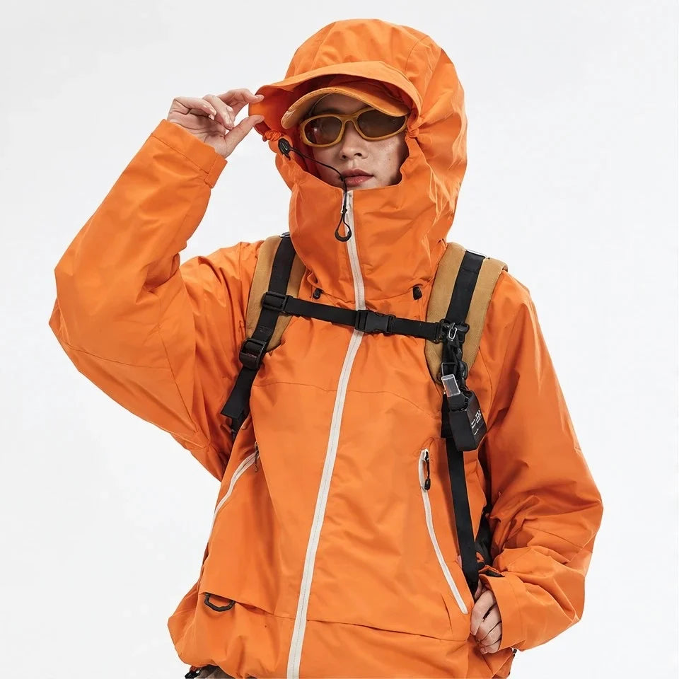 Nook - Unisex 10K Graphene Waterproof Jacket - Orange