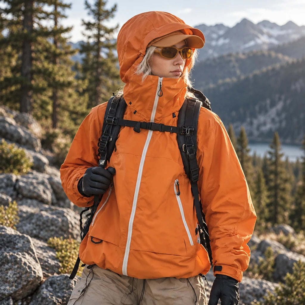 Nook - Unisex 10K Graphene Waterproof Jacket - Orange