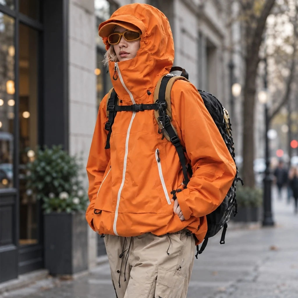 Nook - Unisex 10K Graphene Waterproof Jacket - Orange